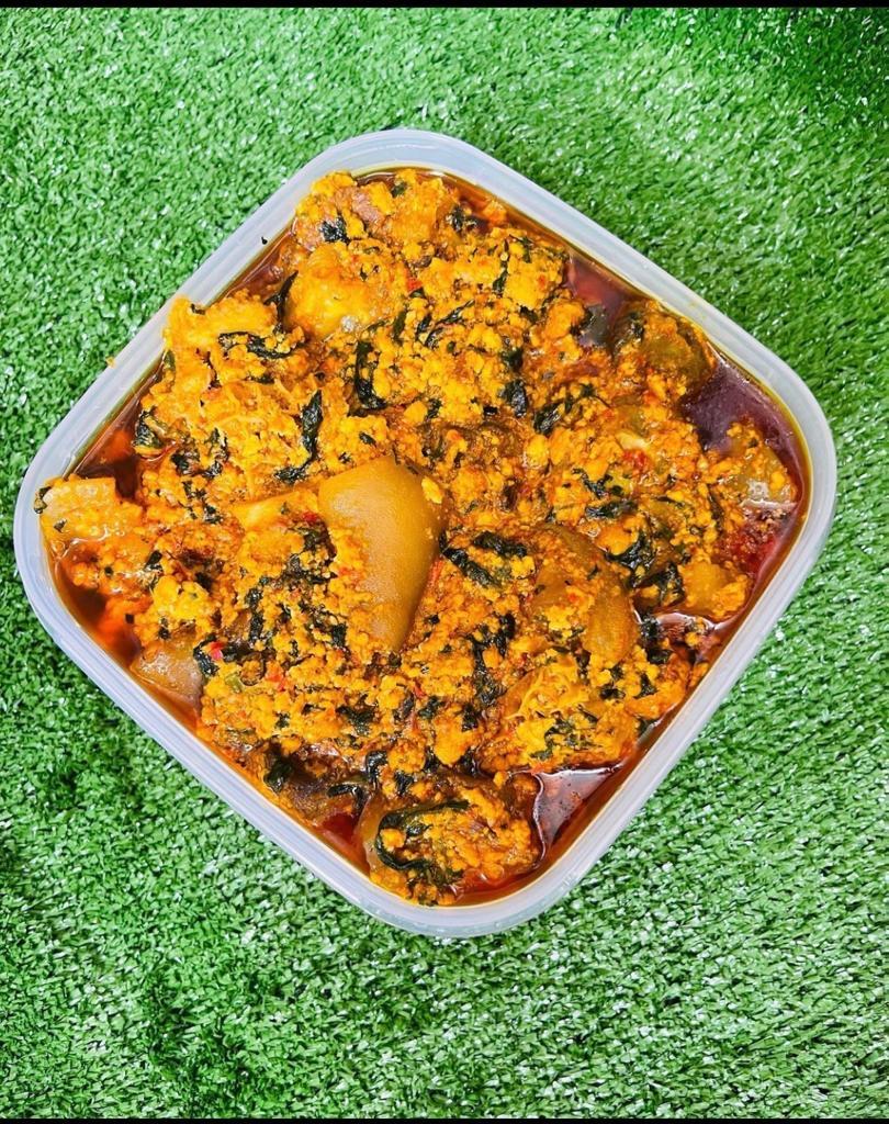 1000ml Egusi soup with Assorted meat